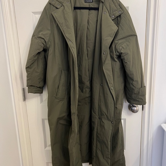 Zara Olive Green Trench Coat - Picture 2 of 16